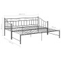 Estructura de sofá cama extraíble de metal negro 90x200 cm de vidaXL, Camas y somieres - Ref: Foro24-324776, Precio: 165,00 €...