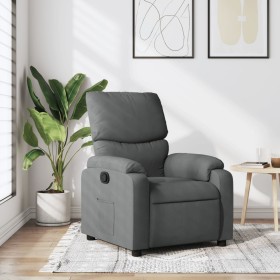 Sillón reclinable de tela gris oscuro en Sillones | Comprar online en Foru.es