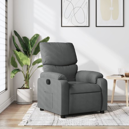 Sillón reclinable de tela gris oscuro en Sillones | Comprar online en Foru.es