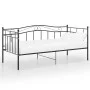 Estructura de sofá cama de metal negro 90x200 cm de vidaXL, Camas y somieres - Ref: Foro24-324779, Precio: 136,35 €, Descuent...