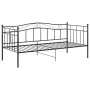 Estructura de sofá cama de metal negro 90x200 cm de vidaXL, Camas y somieres - Ref: Foro24-324779, Precio: 136,35 €, Descuent...