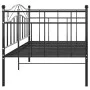 Estructura de sofá cama de metal negro 90x200 cm de vidaXL, Camas y somieres - Ref: Foro24-324779, Precio: 136,35 €, Descuent...