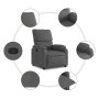Sillón reclinable de tela gris oscuro en Sillones | Comprar online en Foru.es