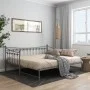 Estructura de sofá cama extraíble de metal gris 90x200 cm de vidaXL, Camas y somieres - Ref: Foro24-324760, Precio: 163,02 €,...