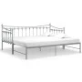 Estructura de sofá cama extraíble de metal gris 90x200 cm de vidaXL, Camas y somieres - Ref: Foro24-324760, Precio: 163,02 €,...