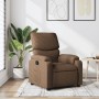 Sillón reclinable de tela marrón en Sillones | Comprar online en Foru.es