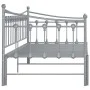 Estructura de sofá cama extraíble de metal gris 90x200 cm de vidaXL, Camas y somieres - Ref: Foro24-324760, Precio: 163,02 €,...