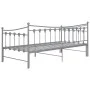 Estructura de sofá cama extraíble de metal gris 90x200 cm de vidaXL, Camas y somieres - Ref: Foro24-324760, Precio: 163,02 €,...
