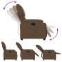 Sillón reclinable de tela marrón en Sillones | Comprar online en Foru.es