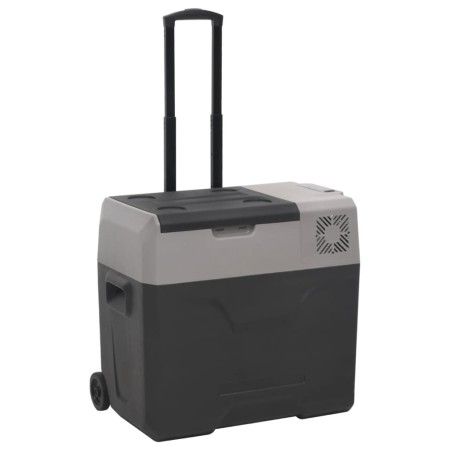 Nevera con ruedas y asa polipropileno negro y gris 50 L de vidaXL, Neveras - Ref: Foro24-51783, Precio: 305,88 €, Descuento: %