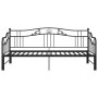 Estructura de sofá cama extraíble de metal negro 90x200 cm de vidaXL, Camas y somieres - Ref: Foro24-324764, Precio: 201,32 €...