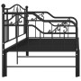 Estructura de sofá cama extraíble de metal negro 90x200 cm de vidaXL, Camas y somieres - Ref: Foro24-324764, Precio: 201,32 €...