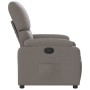 Sillón reclinable de tela gris taupe en Sillones | Comprar online en Foru.es