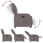 Sillón reclinable de tela gris taupe en Sillones | Comprar online en Foru.es
