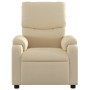 Sillón reclinable de tela crema en Sillones | Comprar online en Foru.es