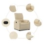 Sillón reclinable de tela crema en Sillones | Comprar online en Foru.es