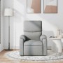 Sillón reclinable de masaje de tela gris claro en Sillones | Comprar online en Foru.es
