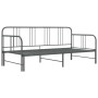 Estructura de sofá cama extraíble de metal gris 90x200 cm de vidaXL, Camas y somieres - Ref: Foro24-324754, Precio: 138,80 €,...