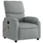 Sillón reclinable de masaje de tela gris claro en Sillones | Comprar online en Foru.es