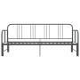Estructura de sofá cama extraíble de metal gris 90x200 cm de vidaXL, Camas y somieres - Ref: Foro24-324754, Precio: 138,80 €,...