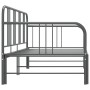 Estructura de sofá cama extraíble de metal gris 90x200 cm de vidaXL, Camas y somieres - Ref: Foro24-324754, Precio: 138,80 €,...
