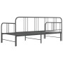 Estructura de sofá cama extraíble de metal gris 90x200 cm de vidaXL, Camas y somieres - Ref: Foro24-324754, Precio: 138,80 €,...