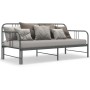 Estructura de sofá cama extraíble de metal gris 90x200 cm de vidaXL, Camas y somieres - Ref: Foro24-324754, Precio: 138,80 €,...