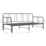 Estructura de sofá cama extraíble de metal gris 90x200 cm de vidaXL, Camas y somieres - Ref: Foro24-324754, Precio: 138,80 €,...