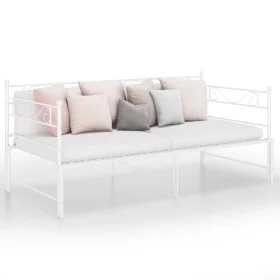 Estructura de sofá cama extraíble metal blanco 90x200 cm de vidaXL, Camas y somieres - Ref: Foro24-324771, Precio: 161,00 €, ...