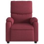 Sillón de masaje reclinable de tela color vino tinto en Sillones | Comprar online en Foru.es