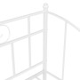 Estructura de sofá cama de metal blanco 90x200 cm de vidaXL, Camas y somieres - Ref: Foro24-324774, Precio: 163,58 €, Descuen...