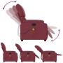 Sillón de masaje reclinable de tela color vino tinto en Sillones | Comprar online en Foru.es