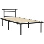 Estructura de cama de metal negro 90x200 cm de vidaXL, Camas y somieres - Ref: Foro24-324820, Precio: 73,70 €, Descuento: %