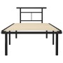 Estructura de cama de metal negro 90x200 cm de vidaXL, Camas y somieres - Ref: Foro24-324820, Precio: 73,70 €, Descuento: %