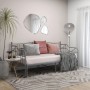 Estructura de sofá cama extraíble de metal gris 90x200 cm de vidaXL, Camas y somieres - Ref: Foro24-324766, Precio: 151,20 €,...