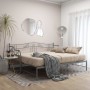 Estructura de sofá cama extraíble de metal gris 90x200 cm de vidaXL, Camas y somieres - Ref: Foro24-324766, Precio: 151,20 €,...