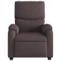 Sillón de masaje reclinable de tela marrón oscuro en Sillones | Comprar online en Foru.es