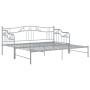 Estructura de sofá cama extraíble de metal gris 90x200 cm de vidaXL, Camas y somieres - Ref: Foro24-324766, Precio: 151,20 €,...