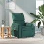 Sillón de masaje reclinable de tela verde oscuro en Sillones | Comprar online en Foru.es
