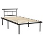 Estructura de cama de metal negro 100x200 cm de vidaXL, Camas y somieres - Ref: Foro24-324823, Precio: 97,79 €, Descuento: %