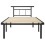 Estructura de cama de metal negro 100x200 cm de vidaXL, Camas y somieres - Ref: Foro24-324823, Precio: 97,79 €, Descuento: %