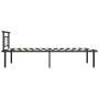 Estructura de cama de metal negro 100x200 cm de vidaXL, Camas y somieres - Ref: Foro24-324823, Precio: 97,79 €, Descuento: %