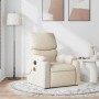 Sillón de masaje reclinable de tela crema en Sillones | Comprar online en Foru.es