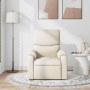 Sillón de masaje reclinable de tela crema en Sillones | Comprar online en Foru.es