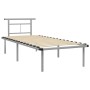 Estructura de cama de metal gris 90x200 cm de vidaXL, Camas y somieres - Ref: Foro24-324822, Precio: 106,14 €, Descuento: %