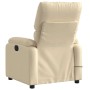 Sillón de masaje reclinable de tela crema en Sillones | Comprar online en Foru.es