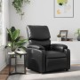 Sillón reclinable de cuero sintético negro en Sillones | Comprar online en Foru.es