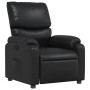 Sillón reclinable de cuero sintético negro en Sillones | Comprar online en Foru.es