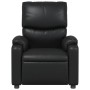Sillón reclinable de cuero sintético negro en Sillones | Comprar online en Foru.es