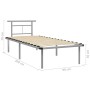 Estructura de cama de metal gris 90x200 cm de vidaXL, Camas y somieres - Ref: Foro24-324822, Precio: 106,14 €, Descuento: %